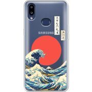 Прозрачный чехол Uprint Samsung A107 Galaxy A10s Большая волна в Канагаве
