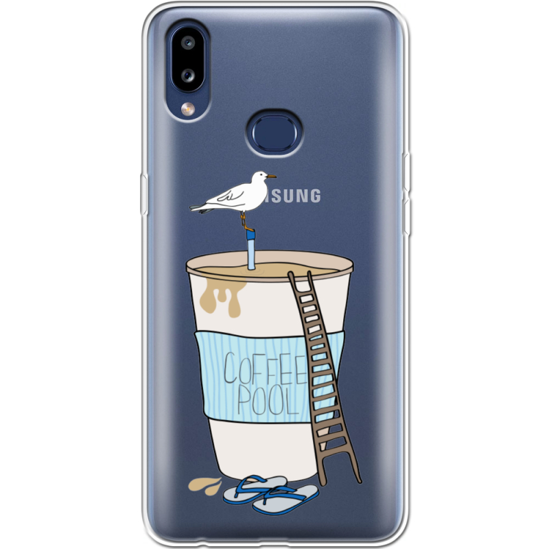 Прозрачный чехол Uprint Samsung A107 Galaxy A10s Segull in Cofee Pool