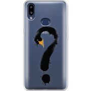 Прозрачный чехол Uprint Samsung A107 Galaxy A10s Swan question