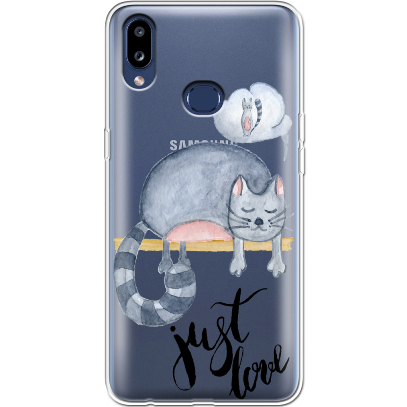 Прозрачный чехол Uprint Samsung A107 Galaxy A10s Just Love