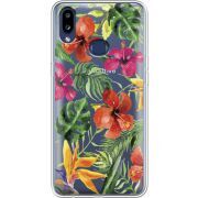 Прозрачный чехол Uprint Samsung A107 Galaxy A10s Tropical Flowers