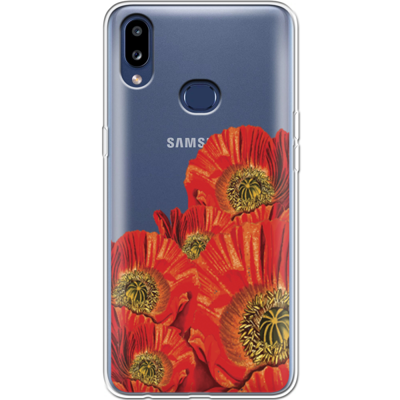Прозрачный чехол Uprint Samsung A107 Galaxy A10s Red Poppies