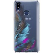 Прозрачный чехол Uprint Samsung A107 Galaxy A10s Feathers