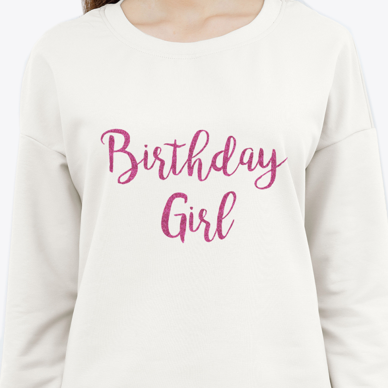 Свитшот с принтом женский белый 