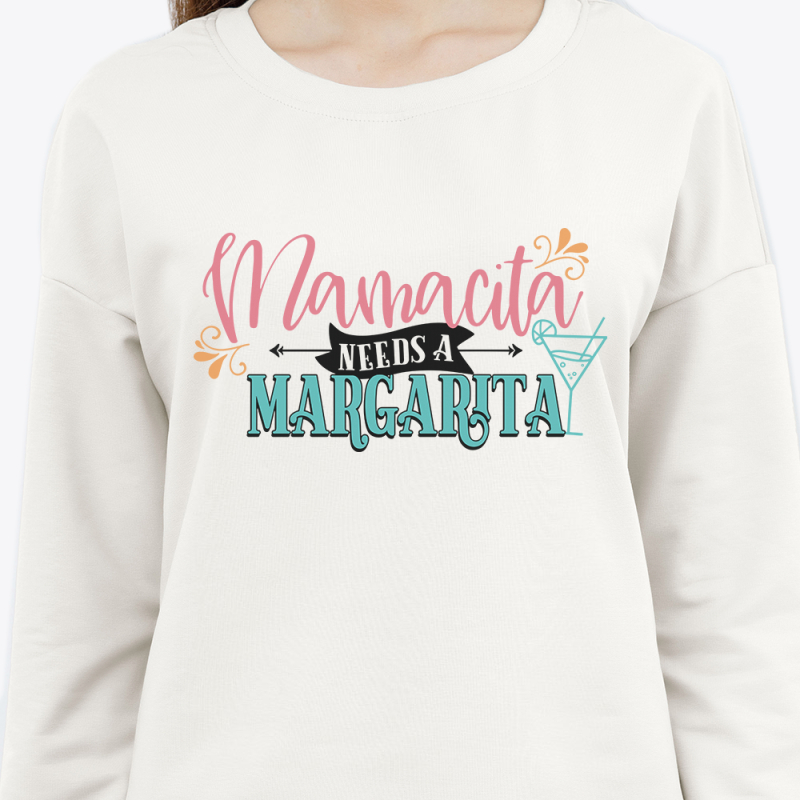 Свитшот с принтом женский белый 