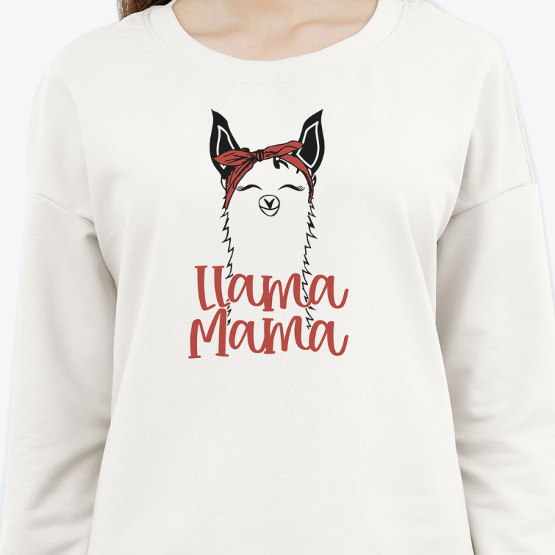 Свитшот с принтом женский белый 