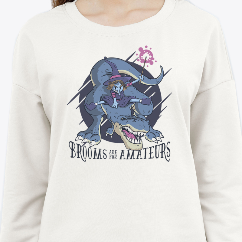 Свитшот с принтом женский белый 