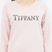 Свитшот с принтом женский розовый Tiffany Logo