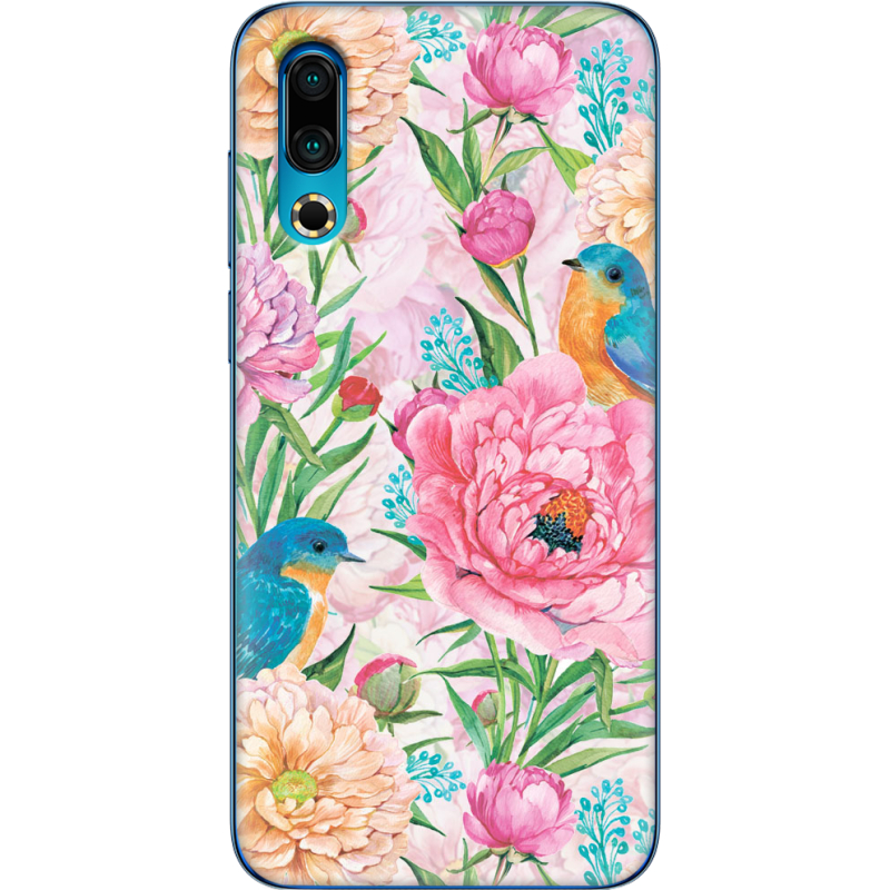 Чехол Uprint Meizu 16s Birds in Flowers