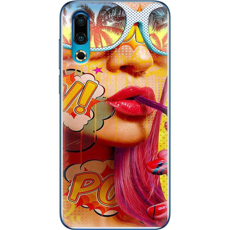 Чехол Uprint Meizu 16s Yellow Girl Pop Art