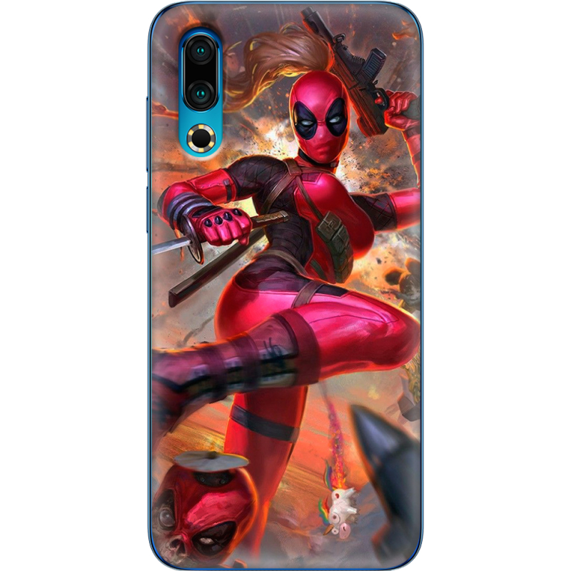 Чехол Uprint Meizu 16s Woman Deadpool