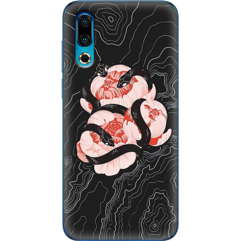 Чехол Uprint Meizu 16s Snake Rose