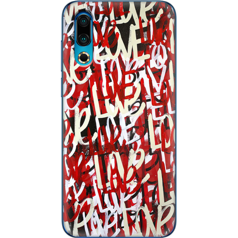 Чехол Uprint Meizu 16s Love Graffiti