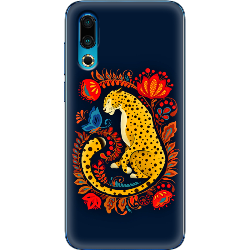 Чехол Uprint Meizu 16s Petrykivka Leopard