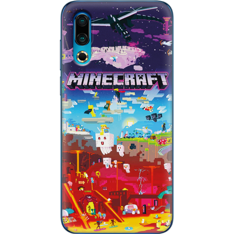 Чехол Uprint Meizu 16s Minecraft World Beyond