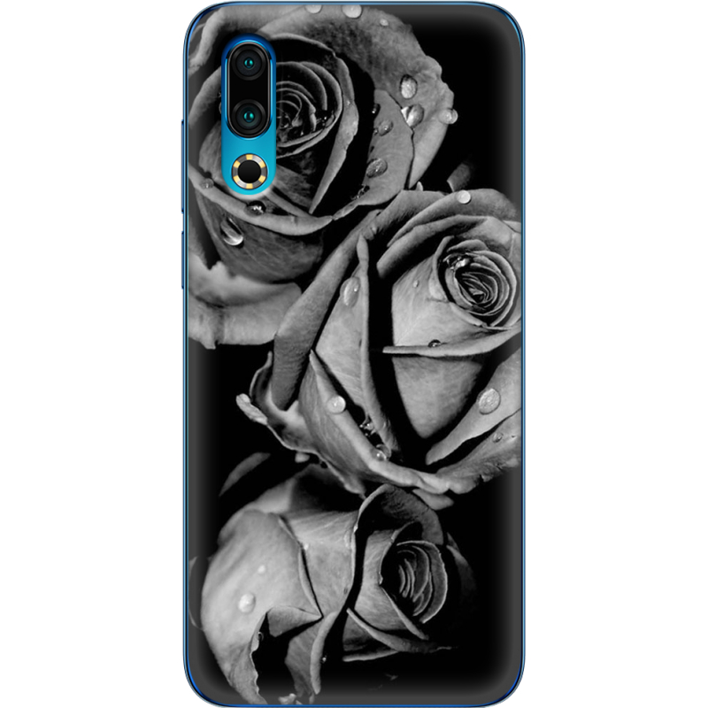 Чехол Uprint Meizu 16s Black and White Roses