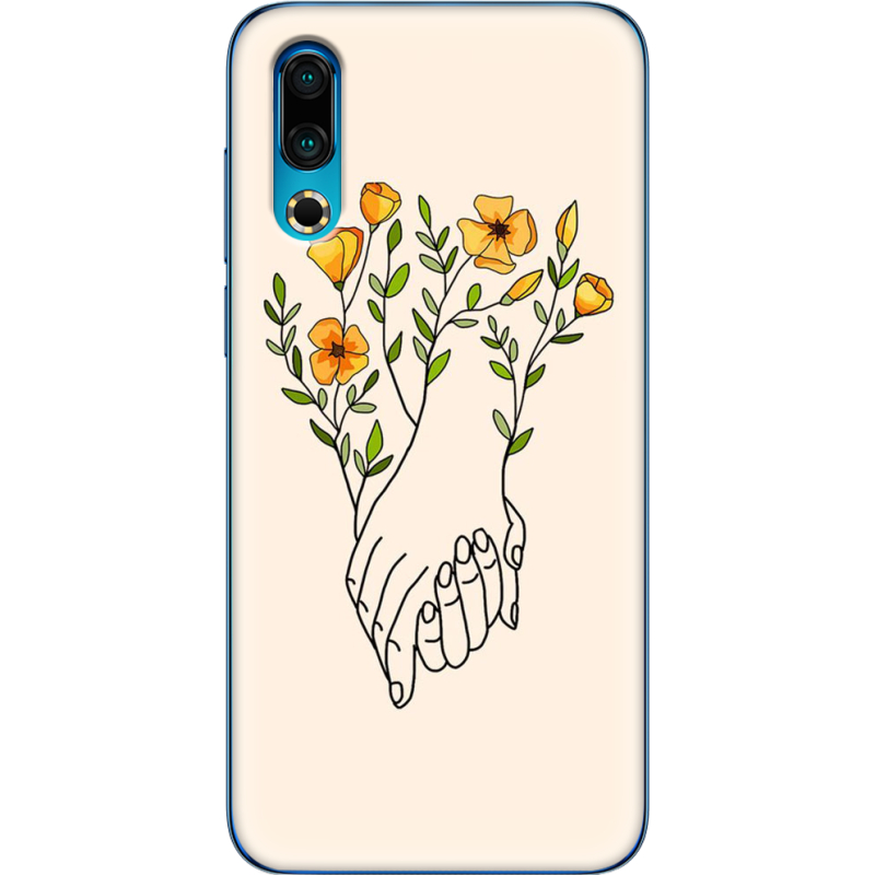 Чехол Uprint Meizu 16s Flower Hands