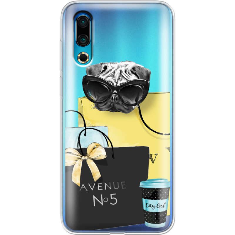 Прозрачный чехол Uprint Meizu 16s Fashion Pug