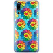 Прозрачный чехол Uprint Meizu 16s Hippie Flowers