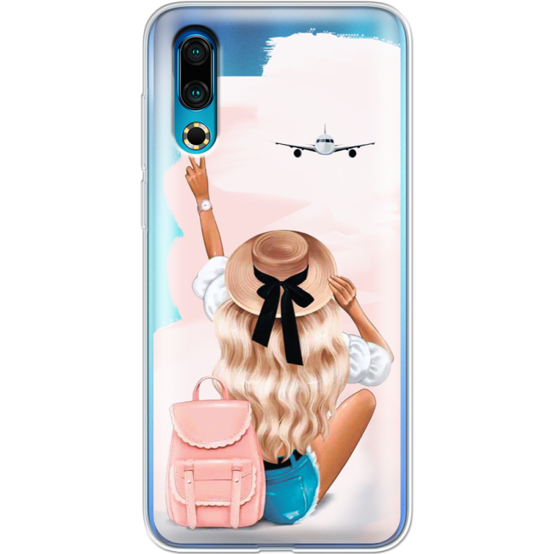 Прозрачный чехол Uprint Meizu 16s Travel Girl