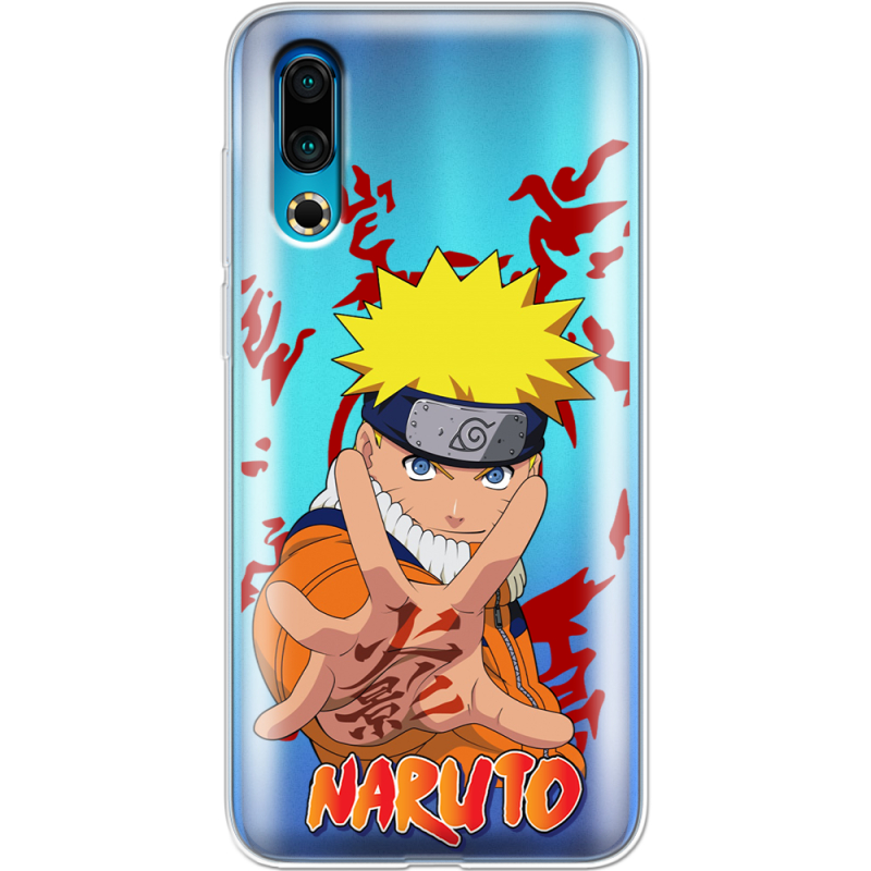 Прозрачный чехол Uprint Meizu 16s Naruto