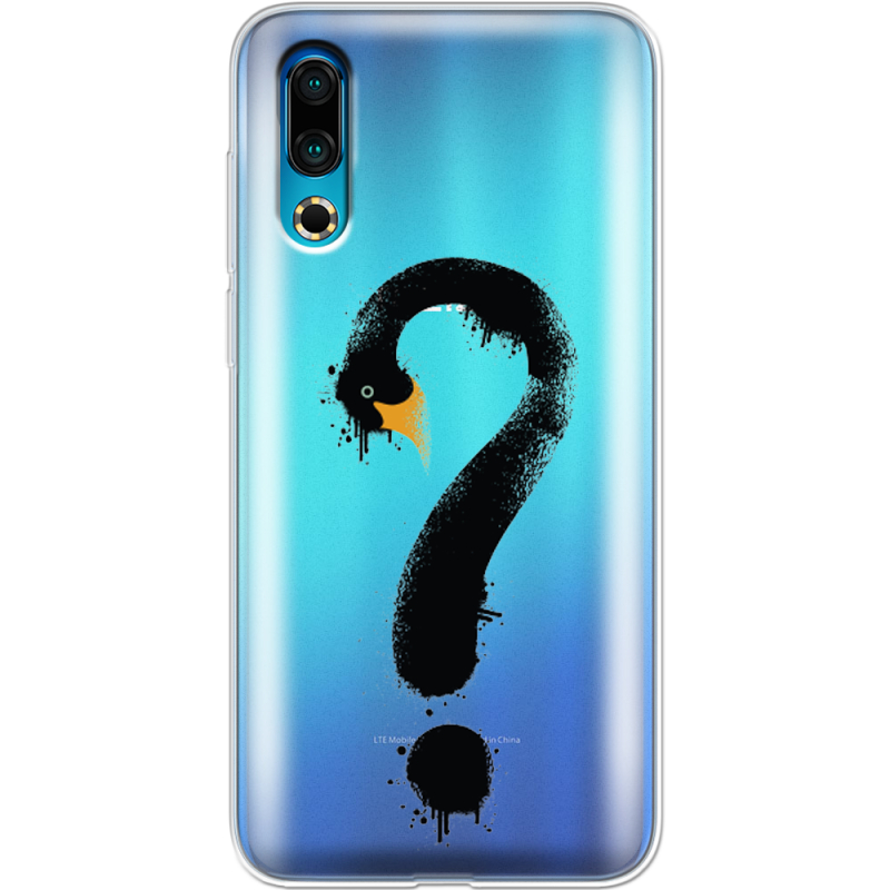 Прозрачный чехол Uprint Meizu 16s Swan question
