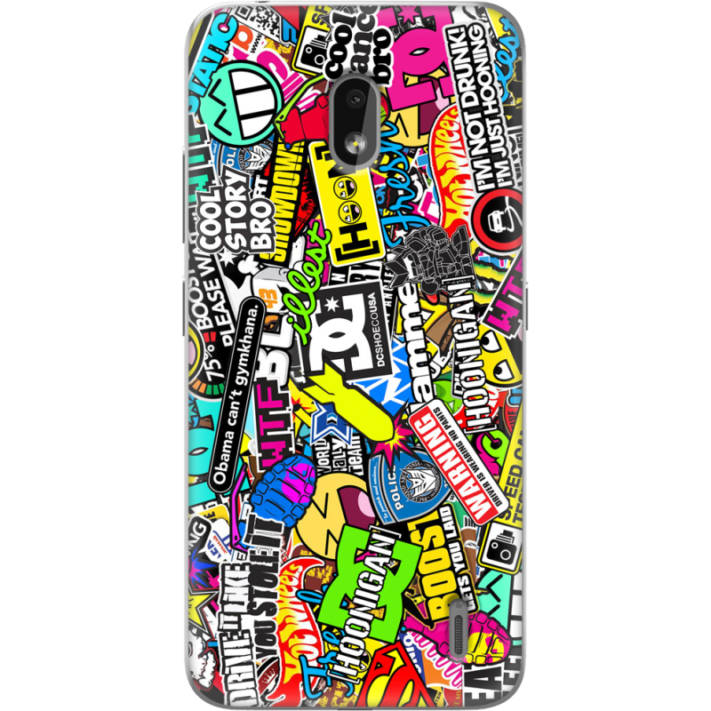 Чехол Uprint Nokia 2.2 Multicolored Inscriptions