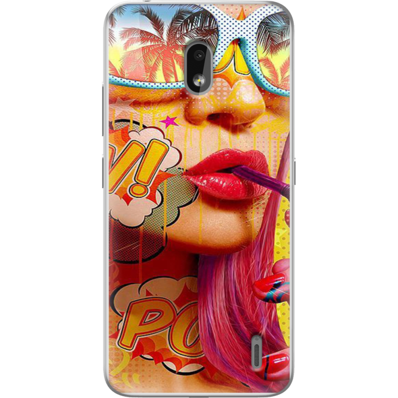 Чехол Uprint Nokia 2.2 Yellow Girl Pop Art