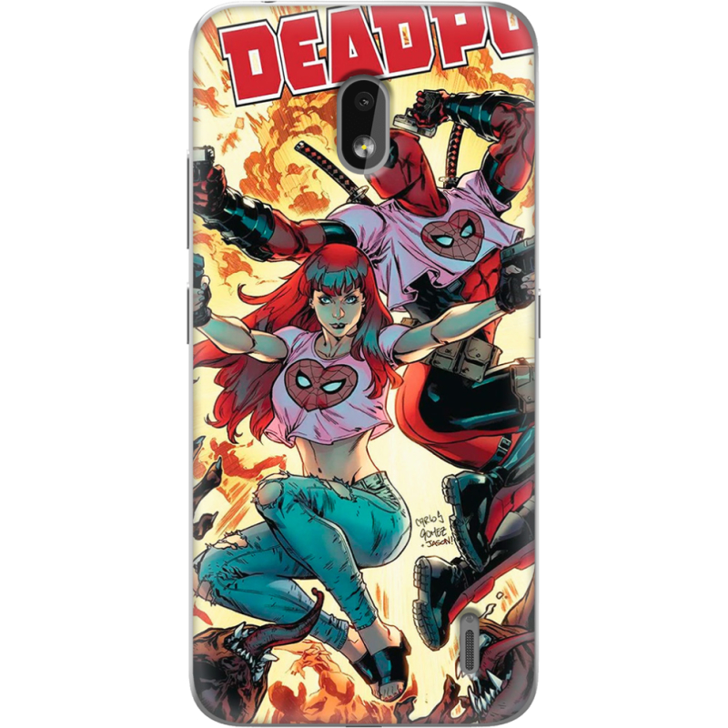 Чехол Uprint Nokia 2.2 Deadpool and Mary Jane