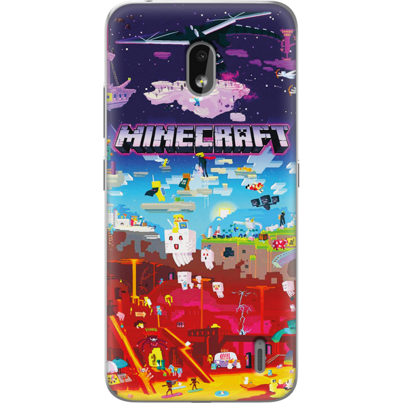 Чехол Uprint Nokia 2.2 Minecraft World Beyond