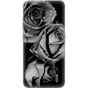 Чехол Uprint Nokia 2.2 Black and White Roses