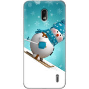 Чехол Uprint Nokia 2.2 Skier Snowman
