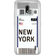Прозрачный чехол Uprint Nokia 2.2 Ticket New York