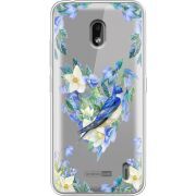 Прозрачный чехол Uprint Nokia 2.2 Spring Bird