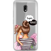 Прозрачный чехол Uprint Nokia 2.2 Super Mama and Daughter