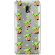 Прозрачный чехол Uprint Nokia 2.2 Pattern Baby Yoda