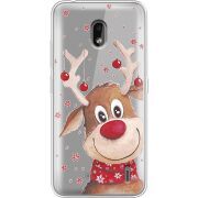 Прозрачный чехол Uprint Nokia 2.2 Winter Deer