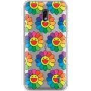 Прозрачный чехол Uprint Nokia 2.2 Hippie Flowers