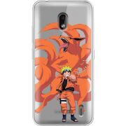 Прозрачный чехол Uprint Nokia 2.2 Naruto and Kurama