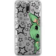 Прозрачный чехол Uprint Nokia 2.2 Baby Yoda