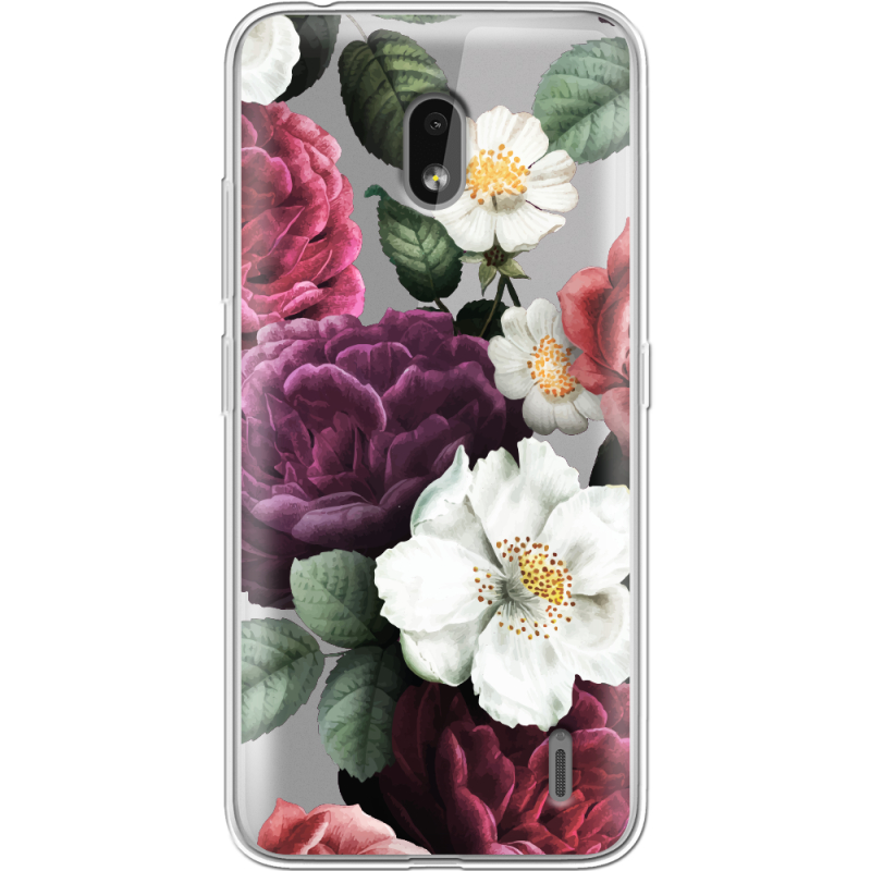 Прозрачный чехол Uprint Nokia 2.2 Floral Dark Dreams