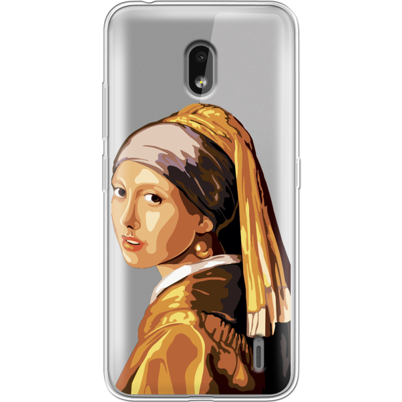 Прозрачный чехол Uprint Nokia 2.2 Девушка с жемчужной серёжкой