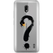Прозрачный чехол Uprint Nokia 2.2 Swan question