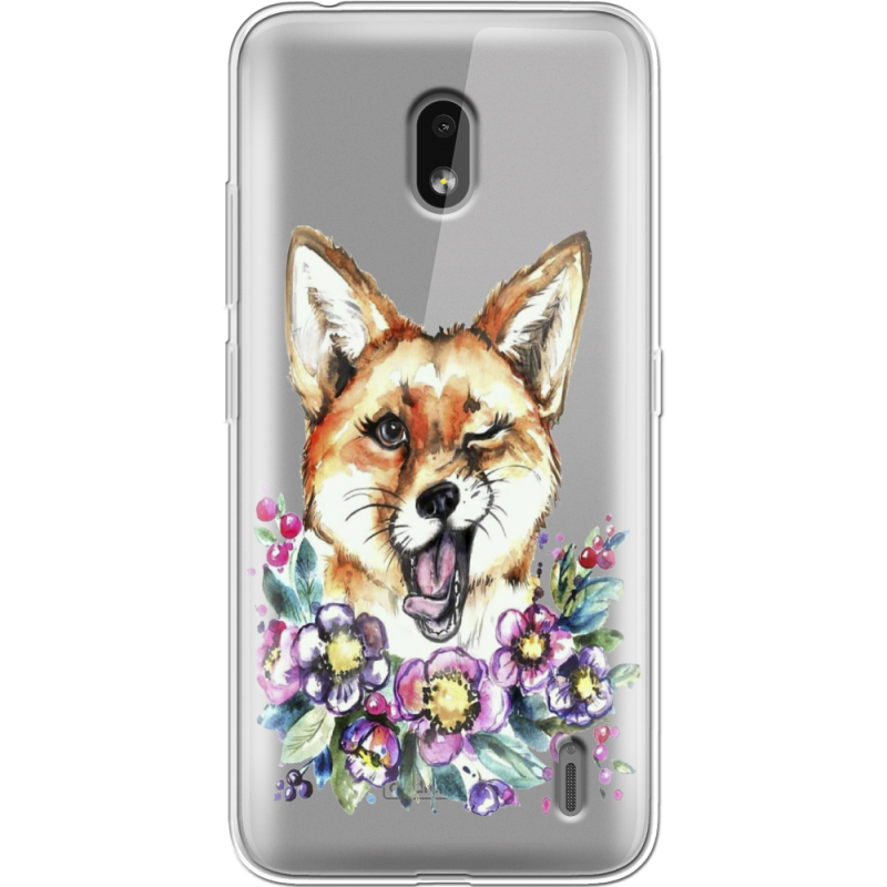 Прозрачный чехол Uprint Nokia 2.2 Winking Fox