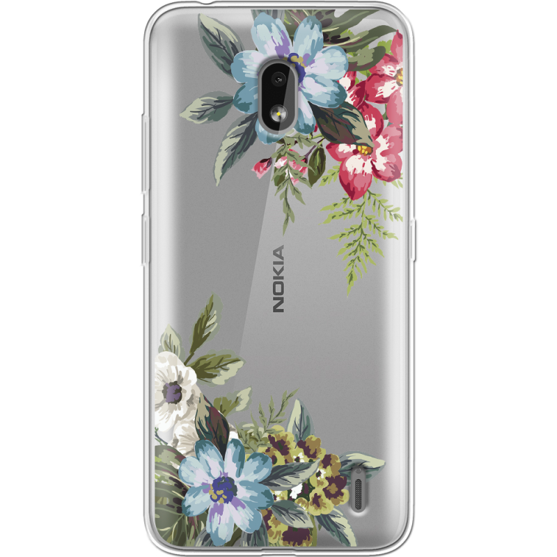 Прозрачный чехол Uprint Nokia 2.2 Floral