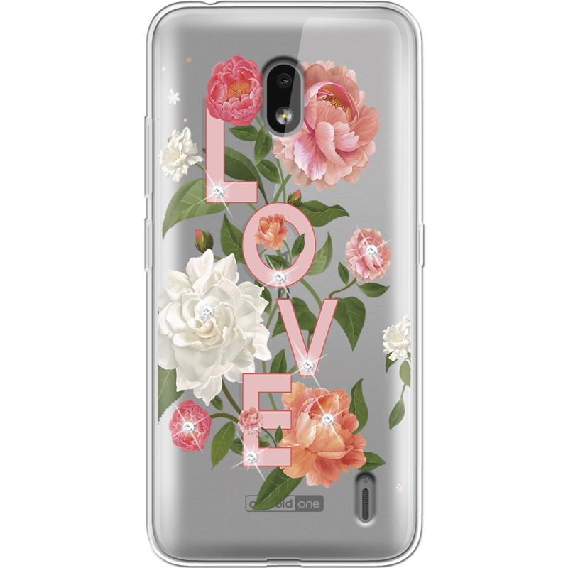 Чехол со стразами Nokia 2.2 Love