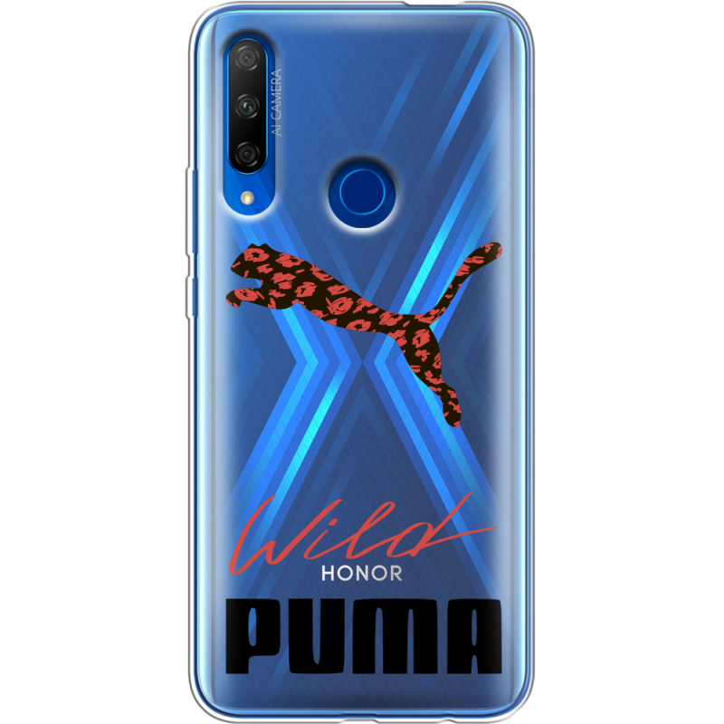 Прозрачный чехол Uprint Honor 9X Wild Cat