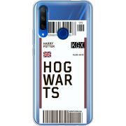 Прозрачный чехол Uprint Honor 9X Ticket Hogwarts