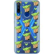 Прозрачный чехол Uprint Honor 9X Pattern Baby Yoda