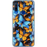 Прозрачный чехол Uprint Honor 9X Butterfly Morpho